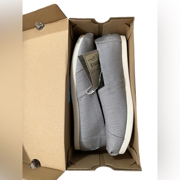 Toms Grey Alparagata Slip On Shoes - Picture 5 of 6
